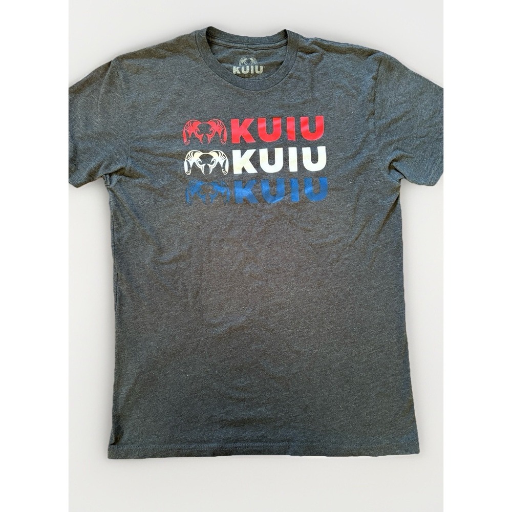 KUIU Ultralight Hunting Shirt Mens M Gray USA Logo Spellout